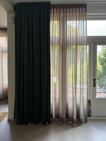 Ecru “in between” gordijnen – Zoffany-stof – 3,20 m hoog beschikbaar voor biedingen