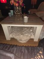 Landelijke  salontafel hand gemaakt, Huis en Inrichting, Ophalen, 50 tot 100 cm, 50 tot 100 cm, Zo goed als nieuw