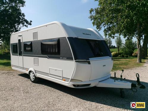 Hobby De Luxe 495 UL, Caravans en Kamperen, Caravans, tot en met 4, 1250 - 1500 kg, Rondzit, Hobby, 2 aparte bedden, Dwarsbed