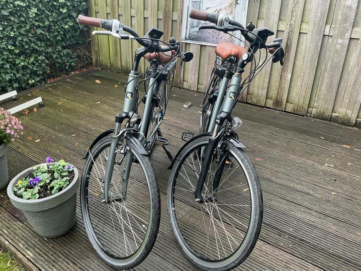 Qwic M'n7 2017 - Elektrische Fiets 2x, Fietsen en Brommers, Elektrische fietsen, Gebruikt, Qwic, 51 tot 55 cm, 50 km per accu of meer