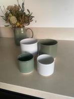 Stenen potjes. Eno pot matt grey and  green. (Grote Partij), Rond, Nieuw, Ophalen of Verzenden, Aardewerk