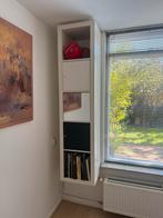 Witte Boekenkast met Deuren, Ophalen, Zo goed als nieuw, Minder dan 25 cm, 150 tot 200 cm