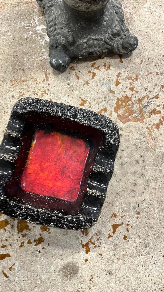 Vintage asbak van steen, Ophalen of Verzenden, Zo goed als nieuw, Asbak