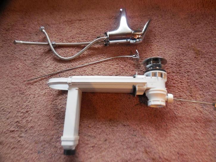 Grohe wastafelkraan met waste inrichting, Doe-het-zelf en Verbouw, Sanitair, Gebruikt, Wastafel, Chroom, Ophalen of Verzenden