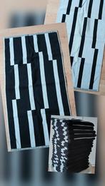 🌱 HEMA Handdoeken Set (16 stuks) - Zwart/Wit, Ophalen of Verzenden, Gebruikt, Zwart, Handdoek