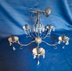 5-armige vintage-look kroonluchter, Huis en Inrichting, Lampen | Kroonluchters, Ophalen, Gebruikt, Metaal, Vintage-look