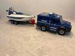 Playmobil 5187 – Politie jeep met boot op trailer, Kinderen en Baby's, Speelgoed | Playmobil, Ophalen of Verzenden, Zo goed als nieuw