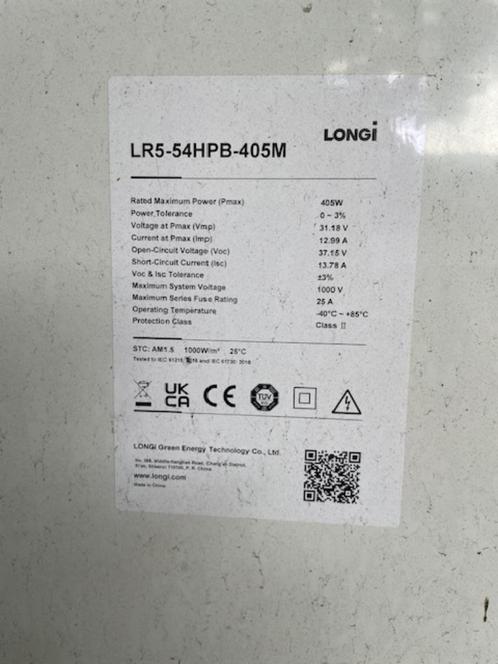 Longi zonnepanelen 405W, Doe-het-zelf en Verbouw, Overige Doe-het-zelf en Verbouw, Gebruikt, Ophalen