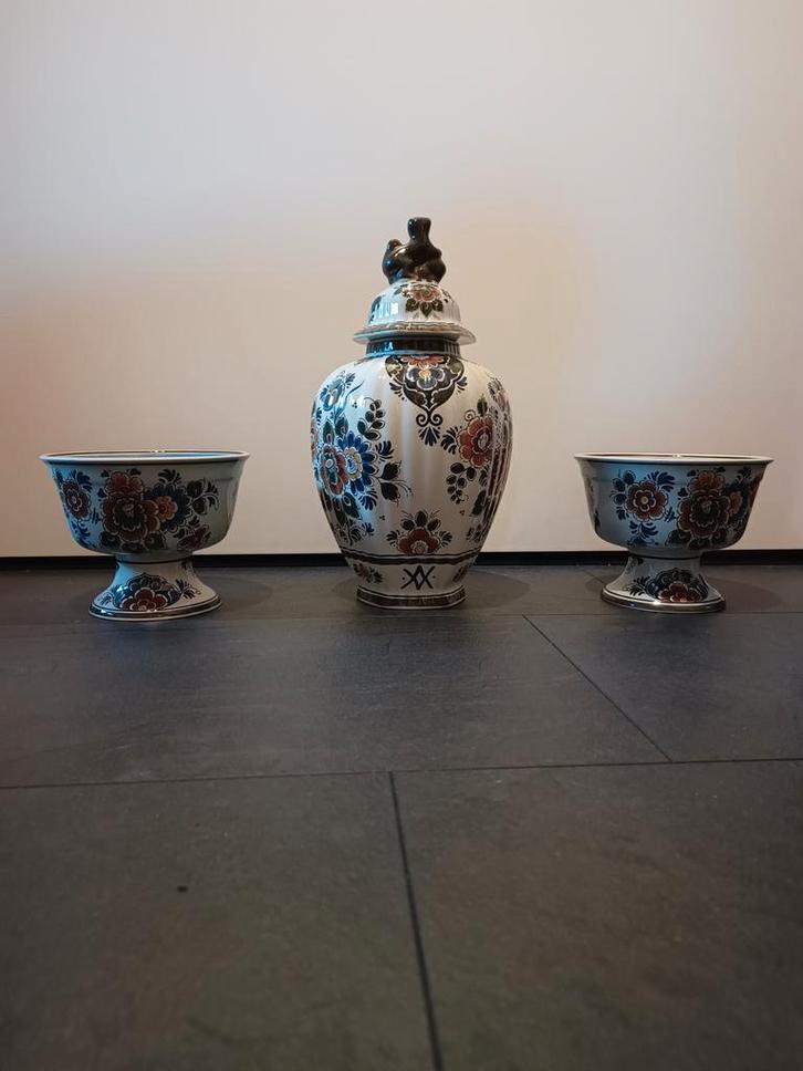 Kaststel Delft Polychroom Holland Handwerk., Antiek en Kunst, Antiek | Keramiek en Aardewerk, Ophalen