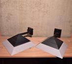 Set 2 - vintage dutch design 1990s Vrieland lamp zwart wit, Ophalen, Zo goed als nieuw, Metaal, Post modern postmodern