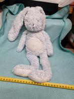 Blokker knuffel konijn blauwe nr 4, Ophalen of Verzenden, Konijn