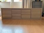 IKEA Kallax kast wit gelazuurd eikeneffect, Ophalen, 100 tot 150 cm, Zo goed als nieuw, 25 tot 50 cm
