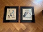 Prenten / Gravures Mode Parijs, Ophalen, Gebruikt, Klederdracht, Voor 1940