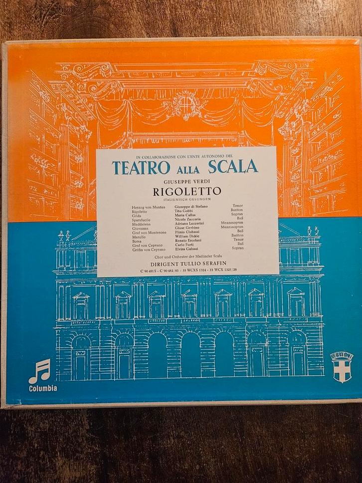 Rigoletto - Giuseppe Verdi - Opera Boxset, Cd's en Dvd's, Vinyl | Klassiek, Gebruikt, Romantiek, Opera of Operette, 12 inch, Ophalen of Verzenden