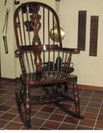 Traditionele Engelse wheelback stoel + Windsor schommelstoel, Antiek en Kunst, Ophalen