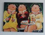 VERKOCHT De originele dikke dames van Theo broeren 80x60 cm, Antiek en Kunst, Kunst | Schilderijen | Modern, Ophalen