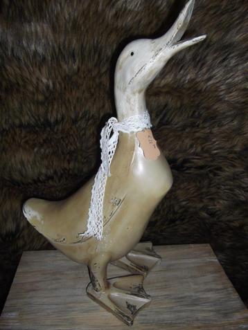 *Brocant oud landelijk beeld /figuur eend* beschikbaar voor biedingen