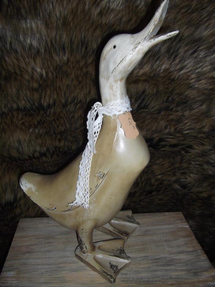 *Brocant oud landelijk beeld /figuur eend*, Antiek en Kunst, Curiosa en Brocante, Ophalen of Verzenden