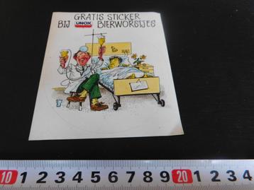 sticker Strip UNOX bierworstjes Ziekenhuis   beschikbaar voor biedingen