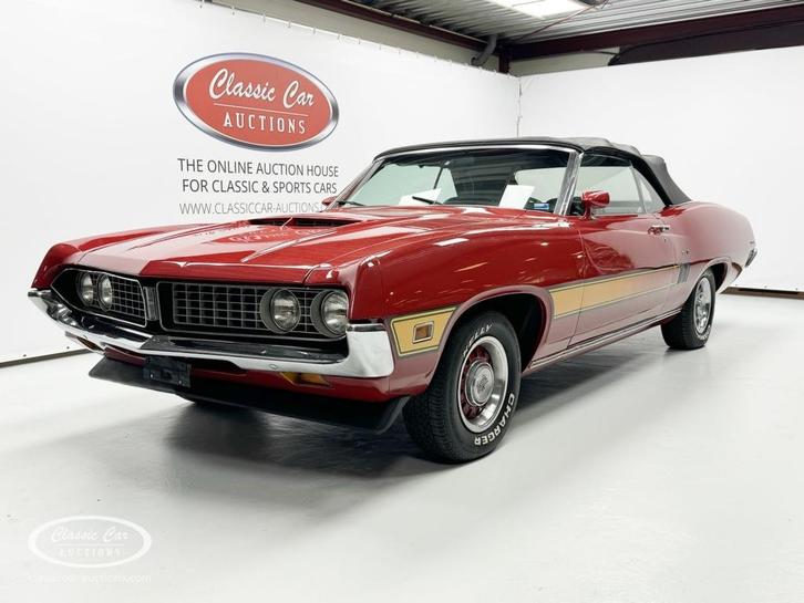 Ford OVERIGE TORINO 5.8 V8 Cabriolet  - ONLINE AUCTION, Auto's, Oldtimers, Bedrijf, Ford, Benzine, Automaat, Rood