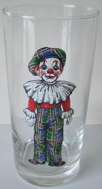 glas met een afbeelding van een clown, Verzenden, Zo goed als nieuw, Frisdrankglas