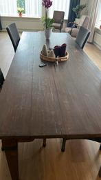 Massief houten tafel, Ophalen, 200 cm of meer, 50 tot 100 cm, Zo goed als nieuw