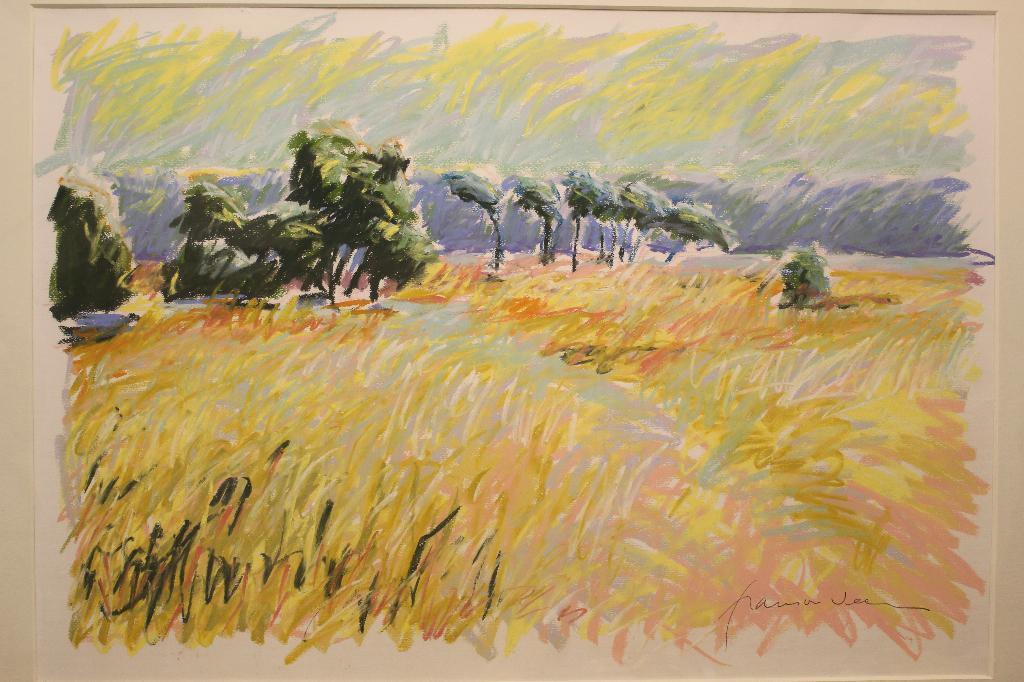 Frans van Veen pastel Pijpestrootje op het Langven 1996, Ophalen