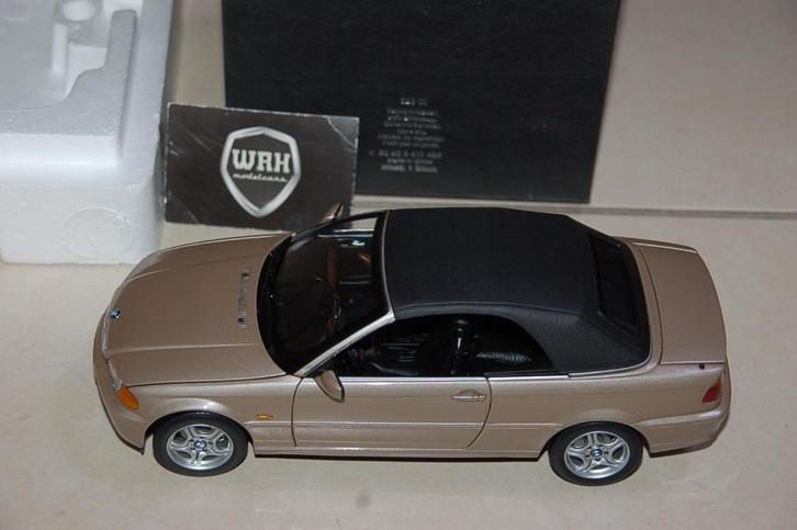 1:18 BMW 3 SERIE CABRIO E46 gold Kyosho zie info WRH, Hobby en Vrije tijd, Modelauto's | 1:18, Zo goed als nieuw, Auto, Kyosho