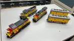 SB2654 Lego trein 9v MOC Union Pacific 3xloc/ 2x wagon+motor, Kinderen en Baby's, Speelgoed | Duplo en Lego, Ophalen of Verzenden