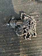 ouxi v8 fatbike voorwiel en ketting en shimano versnelling, Fietsen en Brommers, Fietsonderdelen, Ophalen of Verzenden, Zo goed als nieuw