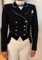 LAMANTIA COUTURE VERKORTE SLIPJAS ZWART-WIT CLASSIC VELVET, Ophalen of Verzenden, Zo goed als nieuw, Overige soorten, Bovenkleding