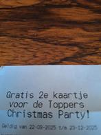 Gratis 2e kaartje Toppers Christmas Party Ahoy Rotterdam 22, Tickets en Kaartjes, Evenementen en Festivals, Eén persoon
