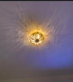 Koperen / brons kleurige plafond lamp. H15cm, doorsnede 28cm, Huis en Inrichting, Ophalen of Verzenden, Gebruikt, Metaal