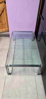 Metaform M2 Salontafel - Glas & RVS - 120x65,5 cm, Ophalen, Gebruikt, 100 tot 150 cm, 50 tot 100 cm