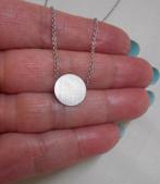 Zilveren verstelbaar kettinkje met vaste hanger nr.503, Sieraden, Tassen en Uiterlijk, Kettingen, Verstelbaar, Verzenden, Zo goed als nieuw