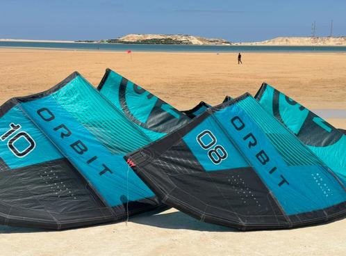 North Orbit Kites 10m / 8m / 7m + Navigator Bar + Pomp 2024, Watersport en Boten, Kitesurfen, Zo goed als nieuw, Kite, 10 m², Geen board