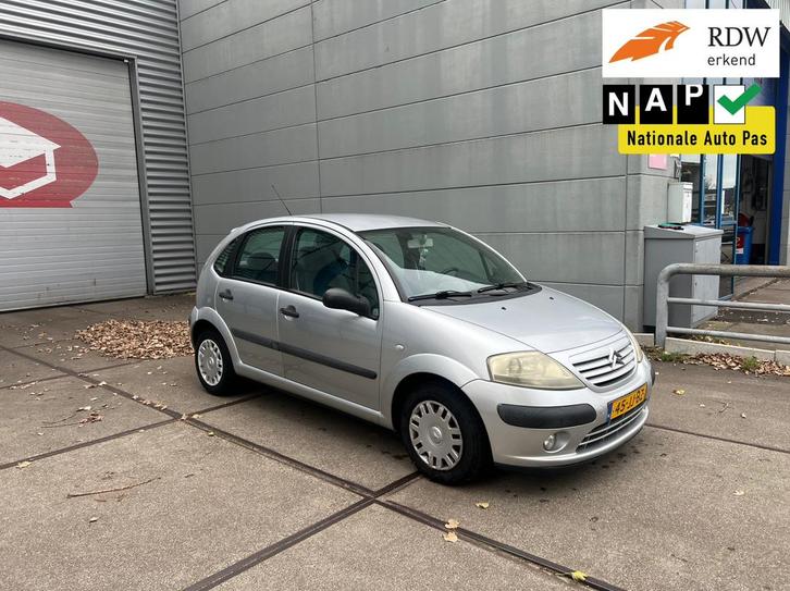 Citroën C3 1.4 I 2002 Grijs| Nieuwe Distr| Nieuwe koppakking, Auto's, Citroën, Bedrijf, C3, ABS, Airbags, Airconditioning, Boordcomputer