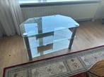 Tv meubel glas zo goed als nieuw, Ophalen, 100 tot 150 cm, Minder dan 100 cm, Modern