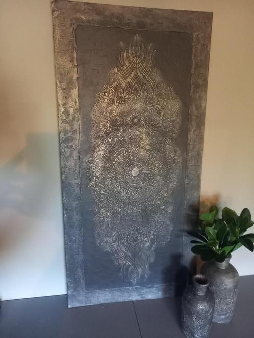 Schilderij, wandpaneel, mandala, 3d, goud, nieuw, hout, Huis en Inrichting, Woonaccessoires | Schilderijen, Tekeningen en Foto's
