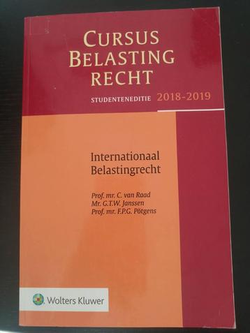 Studenteneditie Cursus Belastingrecht Internationaal Belasti beschikbaar voor biedingen