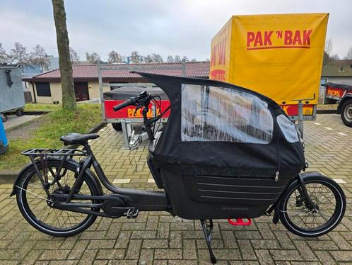 Batavus fier cargo line motor 400 accu Bosch met regenhuif, Fietsen en Brommers, Fietsen | Bakfietsen, Gebruikt, 2 kinderen, Ophalen of Verzenden