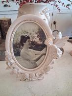 Mooie brocante fotolijstje met elfje er op, Antiek en Kunst, Antiek | Spiegels, Ophalen, Rechthoekig, Minder dan 50 cm