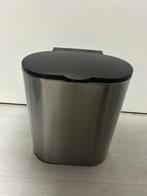 Pedaalemmer RVS klein 22x15x27, Ophalen, Gebruikt, Minder dan 10 liter, Rvs