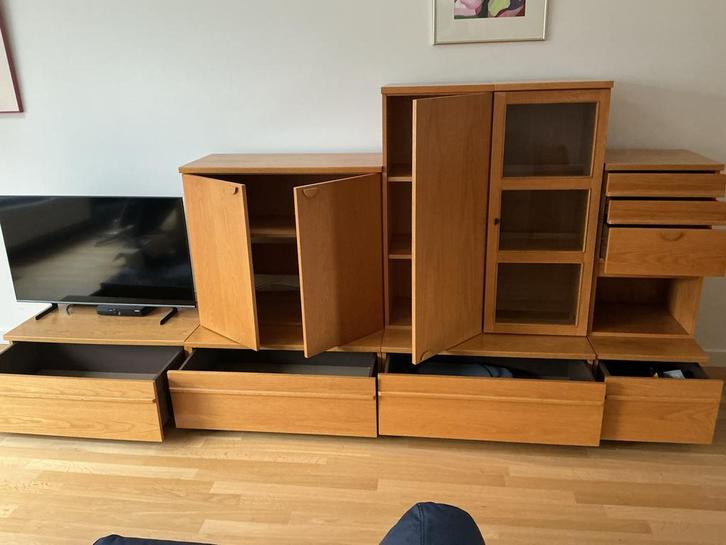GRATIS .   Lockwood massief houten wandmeubel, Huis en Inrichting, Kasten | Wandmeubels, Gebruikt, 100 tot 150 cm, 300 cm of meer