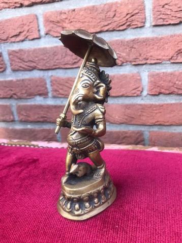 aziatica, bronzen beeld, Ganesh met parasol beschikbaar voor biedingen