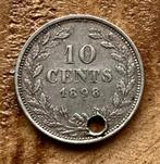 10 cent 1898 Wilhelmina (2), Postzegels en Munten, Ophalen, Zilver, 10 cent, Koningin Wilhelmina