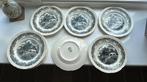 9 Boerenhoeve borden zwart, Antiek en Kunst, Ophalen
