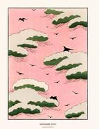 Japanse kunst prenten Watanabe Seitei Patterns - Bij de Tijd, Ophalen of Verzenden