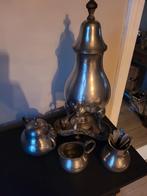 Tinnen kraantjespot met toebehoren, Antiek en Kunst, Antiek | Tin, Ophalen of Verzenden