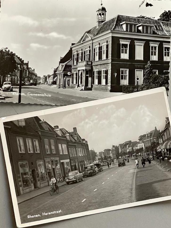 Twee gelopen ansichtkaarten van Rhenen (1956 & 1962), Verzamelen, Ansichtkaarten | Nederland, Gelopen, Utrecht, 1940 tot 1960
